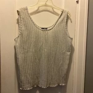 Sue Blue, white and silver tank